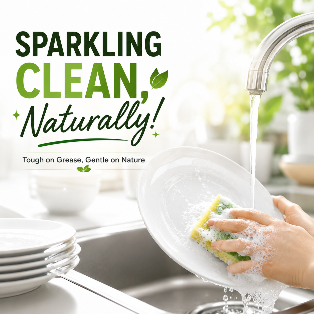 Glanoa Natural Dishwasher Liquid | Non Toxic & Eco Friendly | 500 ml | Powerful Grease Cutting Dishwasher Liquid | Kids & Pet Safe - Image 6