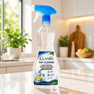 Glanoa Tap Cleaner & Hard Water Stain Remover | Non Toxic & Eco Friendly | All Purpose Cleaner Suitable for Tap, Shower, Bathroom, Mirror | 500 ml | Kids Safe & Pet Friendly Cleaner